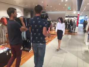 Rita Katharina Biermeier bei den TV Aufnahmen für ZDF zeit